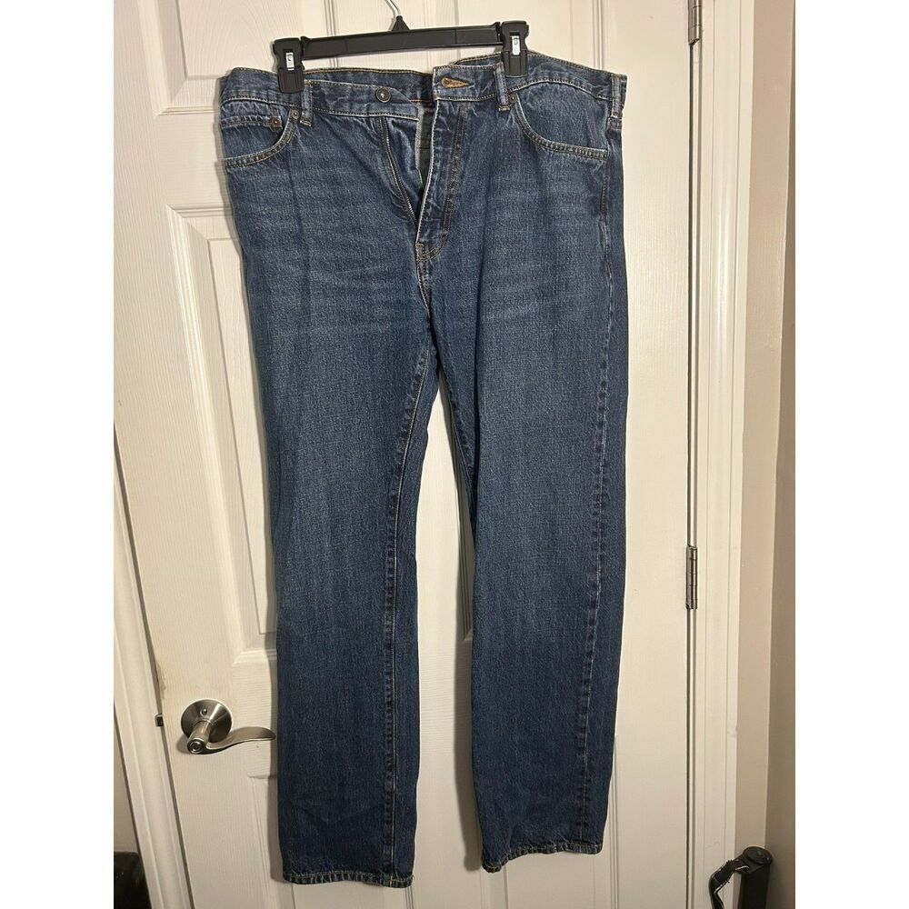 Dockers Mens Straight Fit Denim Jeans Medium Wash 36x32